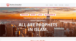 Desktop Screenshot of muslimsgivingback.org