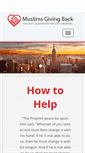 Mobile Screenshot of muslimsgivingback.org
