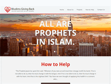 Tablet Screenshot of muslimsgivingback.org